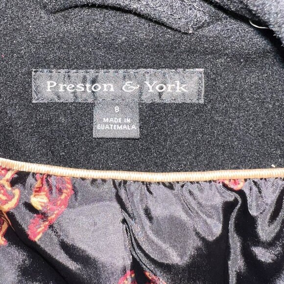 Preston & York Wool Blend Fitted Dress Coat Size 8 - Picture 9 of 10